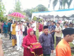 Bupati dan Wakil Bupati Belitung Disambut Meriah di Rumah Adat Belitung