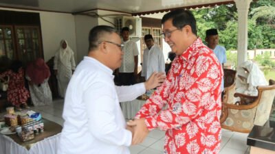 Khairil Anwar Gelar Open House, Bupati Beltim Hadir di Rumah Dinas Wabup