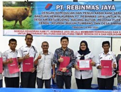 Jelang Idul Adha, PT Rebinmas Jaya Salurkan Hewan Kurban ke Delapan Desa Sekitar