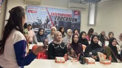 AHM dan Honda Bangka Belitung Sosialisasi Safety Riding di PT Smart Research Consultant