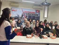 AHM dan Honda Bangka Belitung Sosialisasi Safety Riding di PT Smart Research Consultant