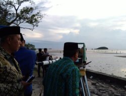 Pemantauan Hilal di Pantai Tanjungpendam, Kemenag Belitung: Hilal Tertutup Awan