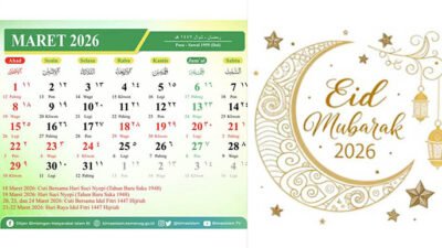 Libur Idul Fitri 2026: Tanggal Merah, Cuti Bersama dan Jadwal Long Weekend