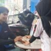 Area showroom Honda ASP Belitung dengan suasana nyaman dan layanan minuman gratis bagi pelanggan.